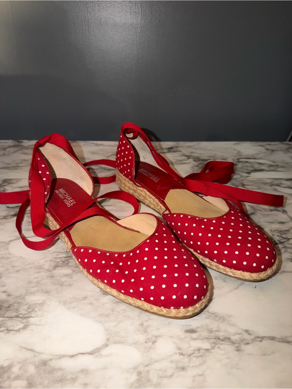 Michael Kors polka dot shoes